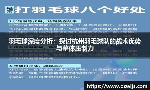 羽毛球深度分析：探讨杭州羽毛球队的战术优势与整体压制力